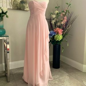 Davids Bridal - Strapless Chiffon Bridesmaid Dress